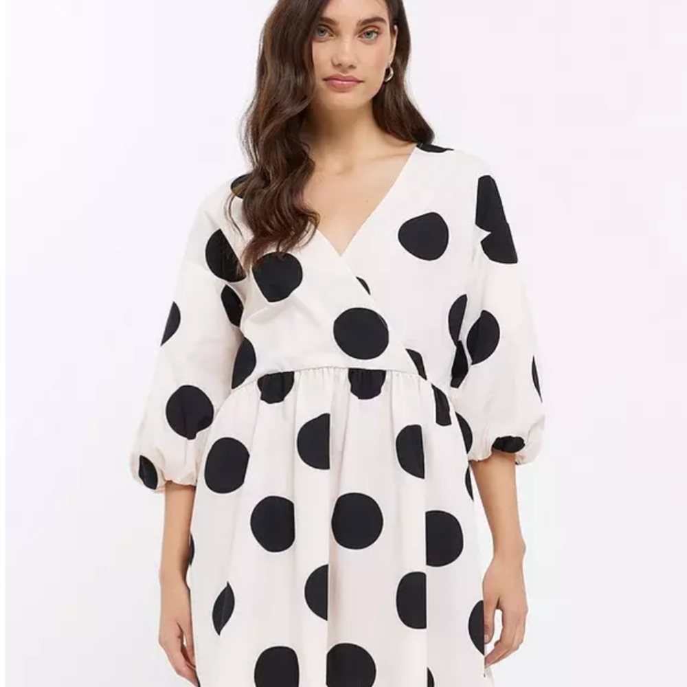 Polka Dot Wrap Dress
